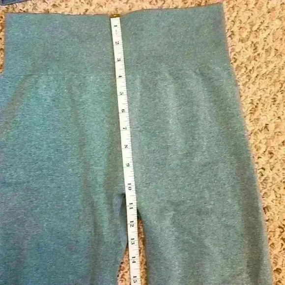 OYS Yoga 2 Piece Workout Sports Set Crop Top High Waist Leggings Green Size L - Picture 7 of 16